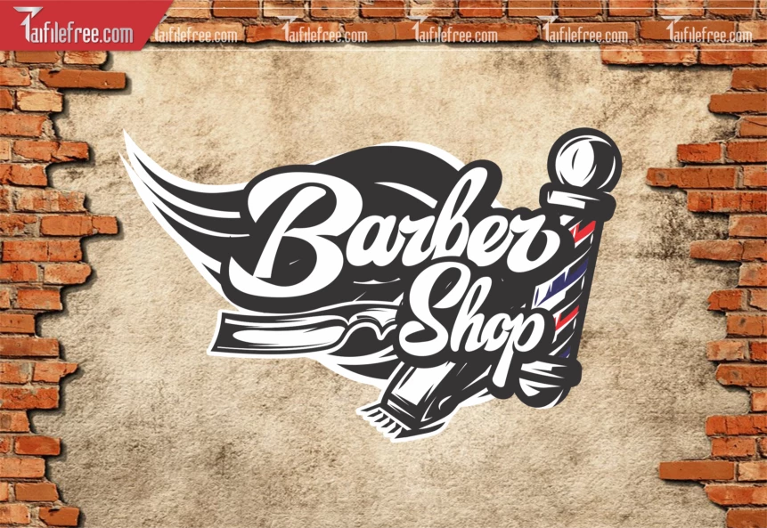 File Vector Tranh Trang Trí Tiệm Tóc, Tranh Bamber_TK03