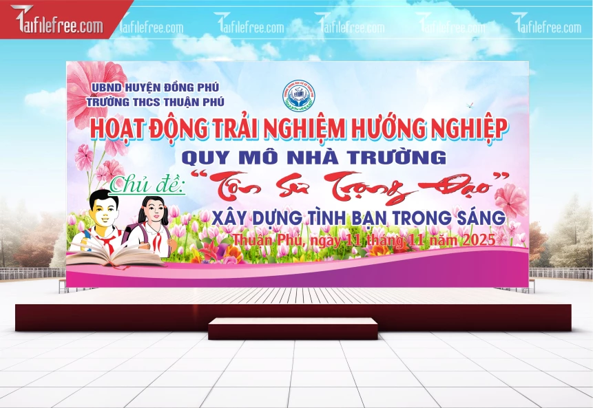 Background Hoạt Động Trải Nghiệm Hướng Nghiệp_TK100