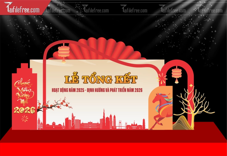 Mẫu Phông Nền Lễ Tổng Kết_TK104