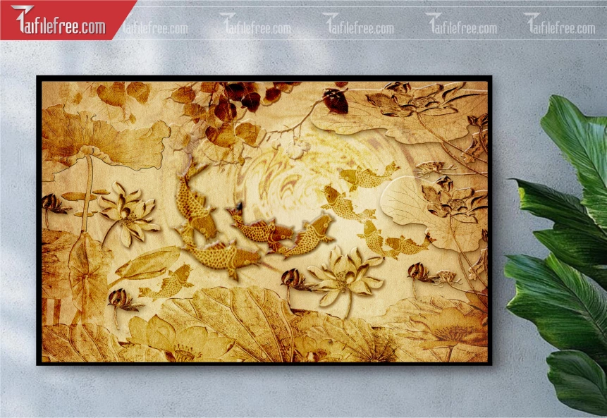 Tranh Trúc Chỉ Trang Trí Bàn Thờ_TK30