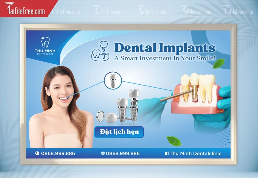 File Tranh Phòng Khám Nha Khoa, Banner Nha Khoa_TK31