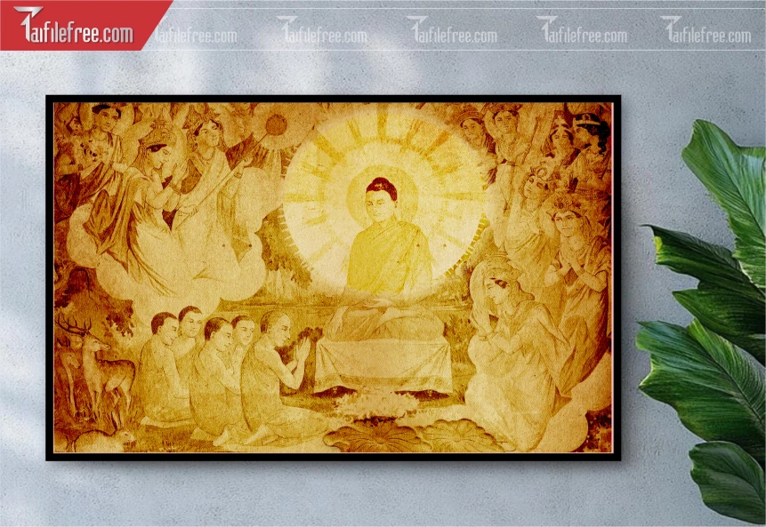 Tranh Trúc Chỉ Trang Trí Bàn Thờ_TK32