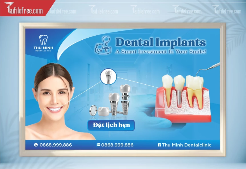 File Tranh Phòng Khám Nha Khoa, Banner Nha Khoa_TK32