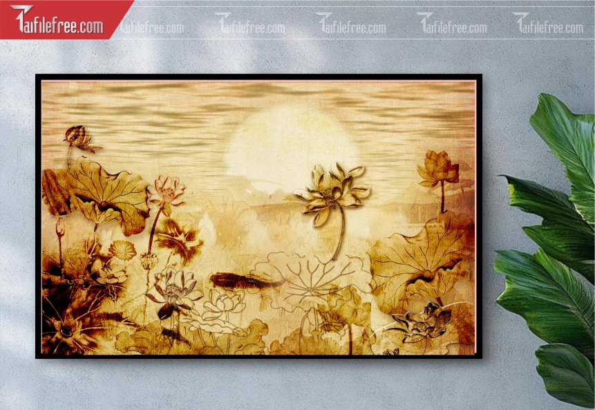 Tranh Trúc Chỉ Trang Trí Bàn Thờ_TK33