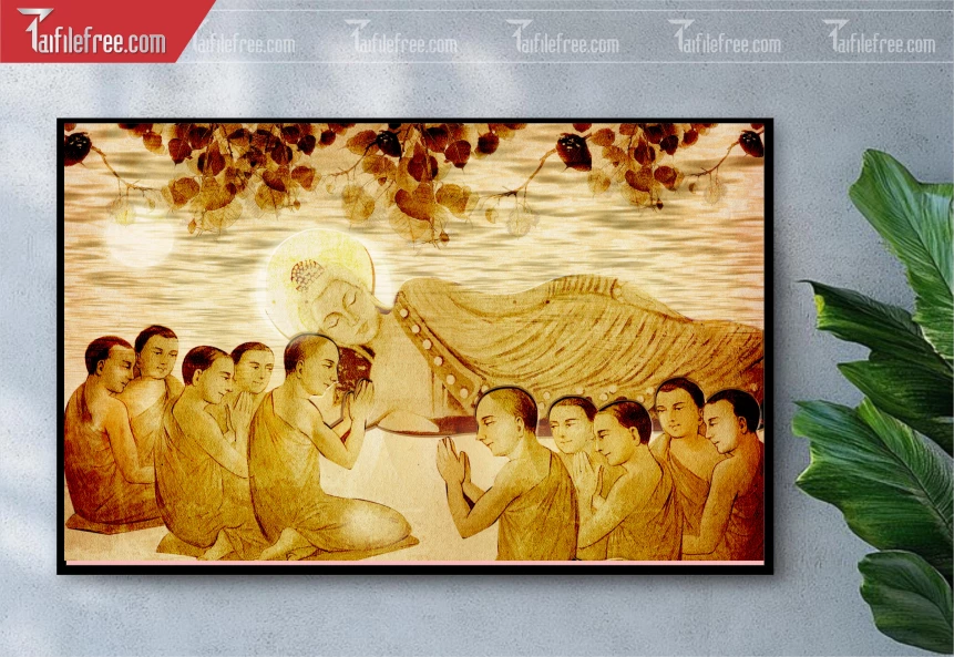 Tranh Trúc Chỉ Trang Trí Bàn Thờ_TK34