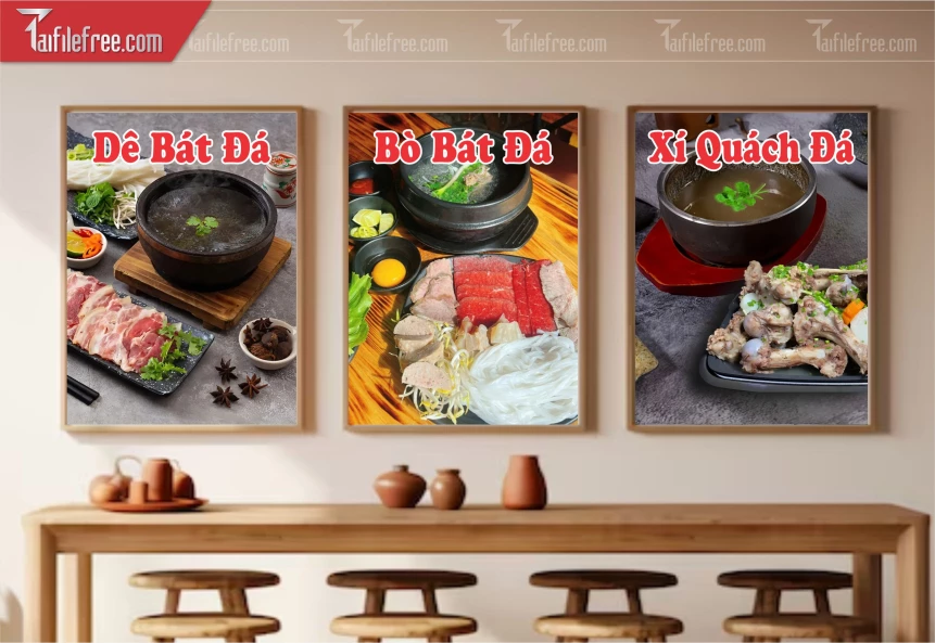 File Tranh Trang Trí Quán Bún Phở_TK36