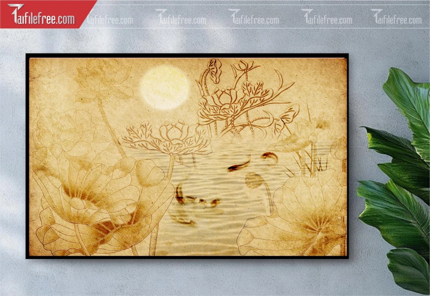 Tranh Trúc Chỉ Trang Trí Bàn Thờ_TK37