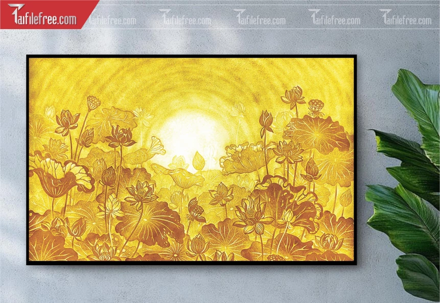 Tranh Trúc Chỉ Trang Trí Bàn Thờ_TK42