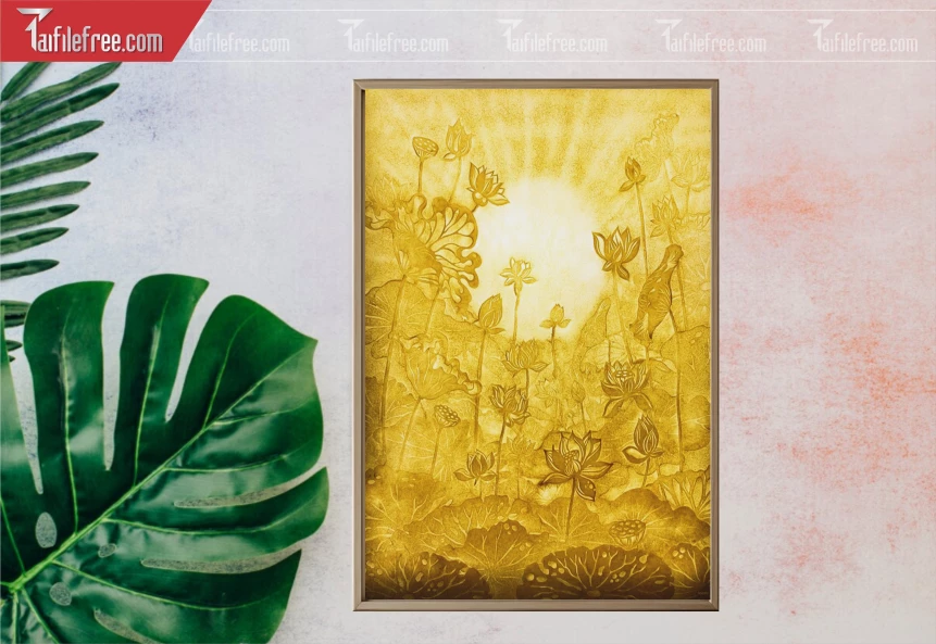 Tranh Trúc Chỉ Trang Trí Bàn Thờ_TK43