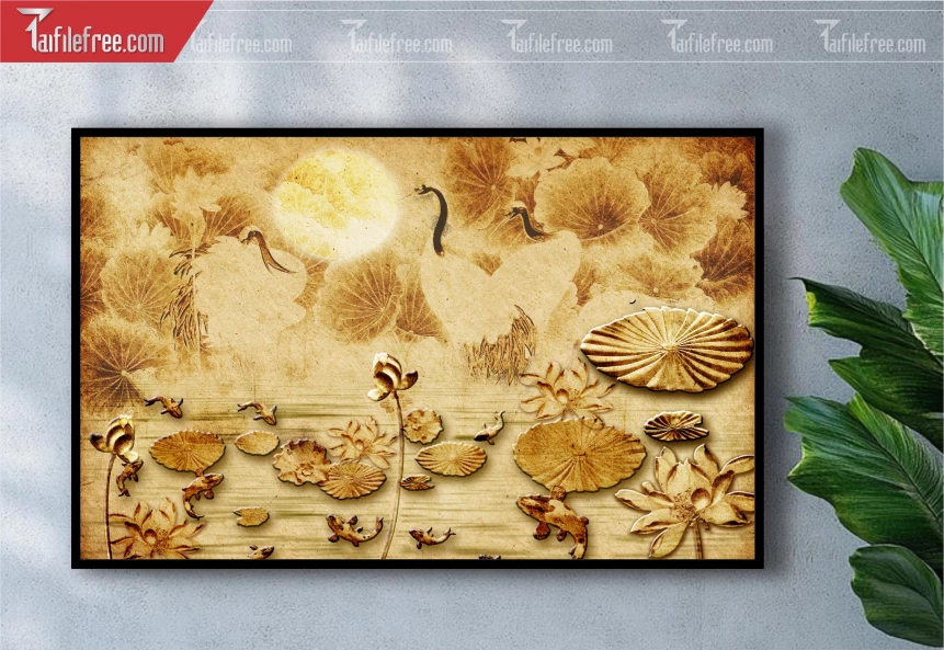 Tranh Trúc Chỉ Trang Trí Bàn Thờ_TK45