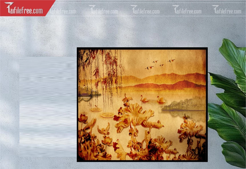 Tranh Trúc Chỉ Trang Trí Bàn Thờ_TK50