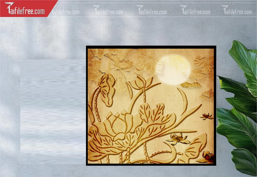 Tranh Trúc Chỉ Trang Trí Bàn Thờ_TK59