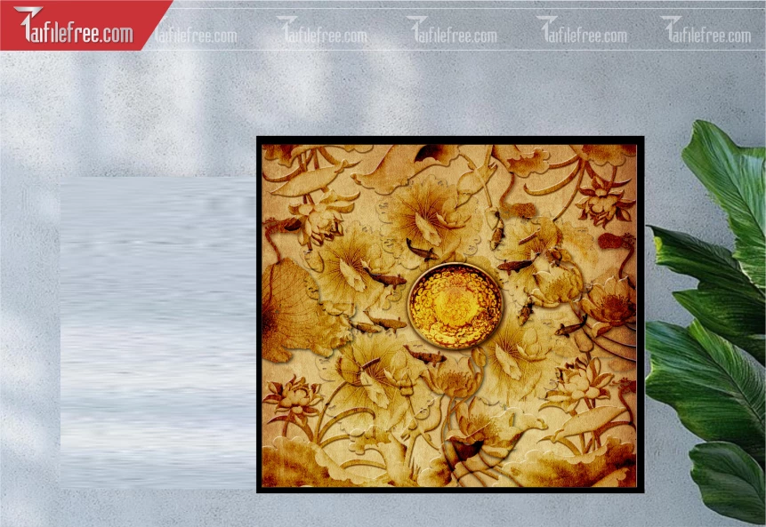 Tranh Trúc Chỉ Trang Trí Bàn Thờ_TK63