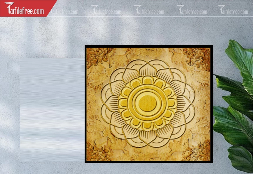 Tranh Trúc Chỉ Trang Trí Bàn Thờ_TK64