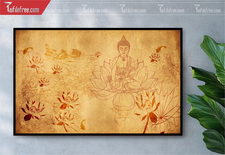 Tranh Trúc Chỉ Trang Trí Bàn Thờ_TK65