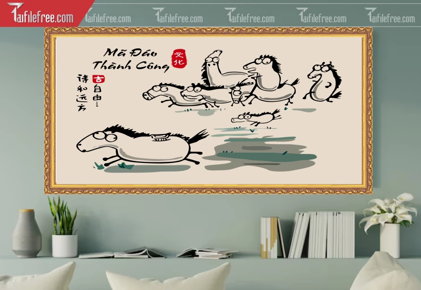 Tranh Trang Trí Phòng Mã Đáo Thành Công_TK70