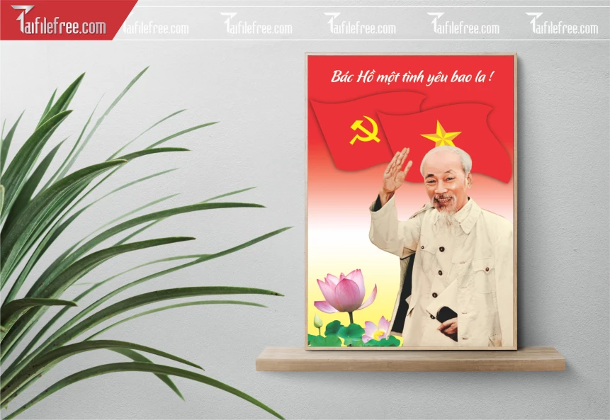 Tranh Bác Hồ Một Tình Yêu Bao La_TK82
