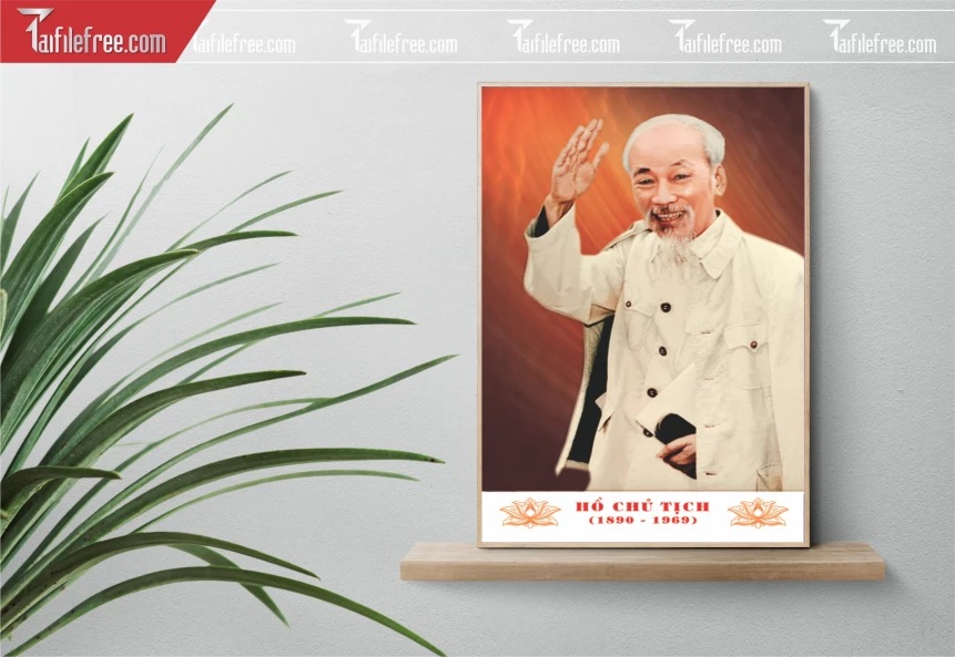 Tranh Bác Hồ Chủ Tịch_TK85