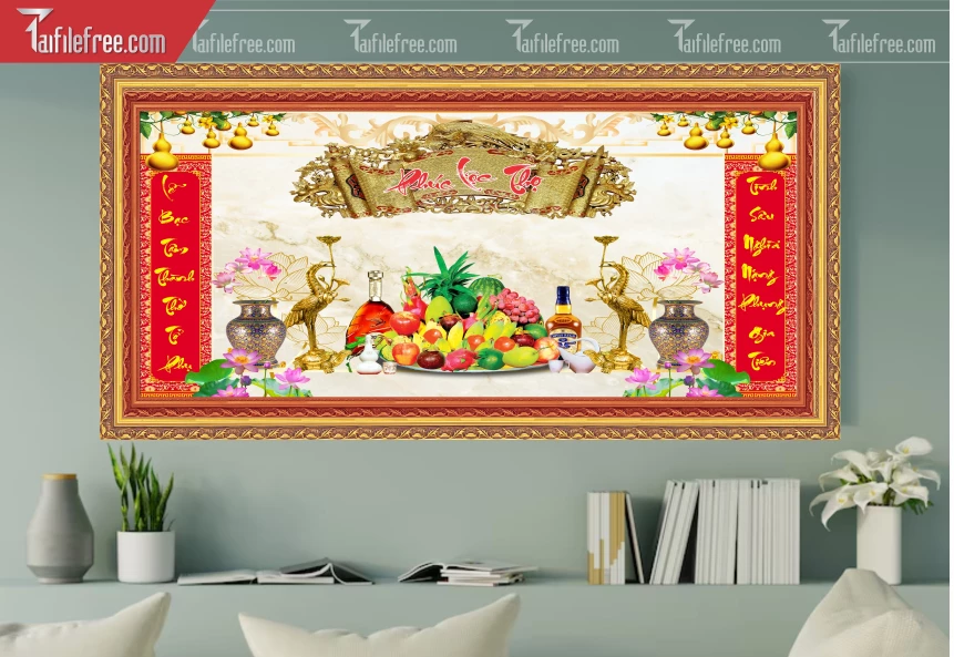 Tranh Phòng Thờ Tranh Ngủ Quả_TK92