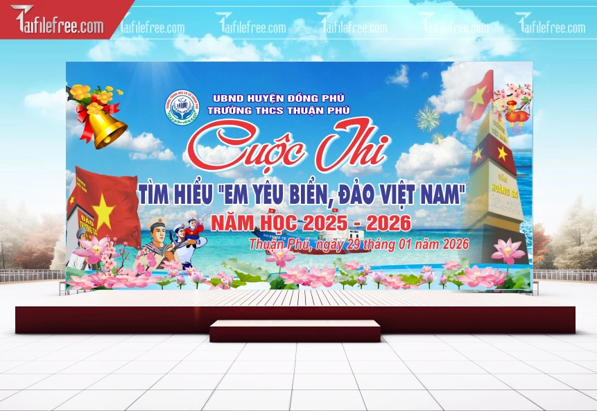 Background Cuộc Thi Tìm Hiểu Em Yêu Biển_TK99