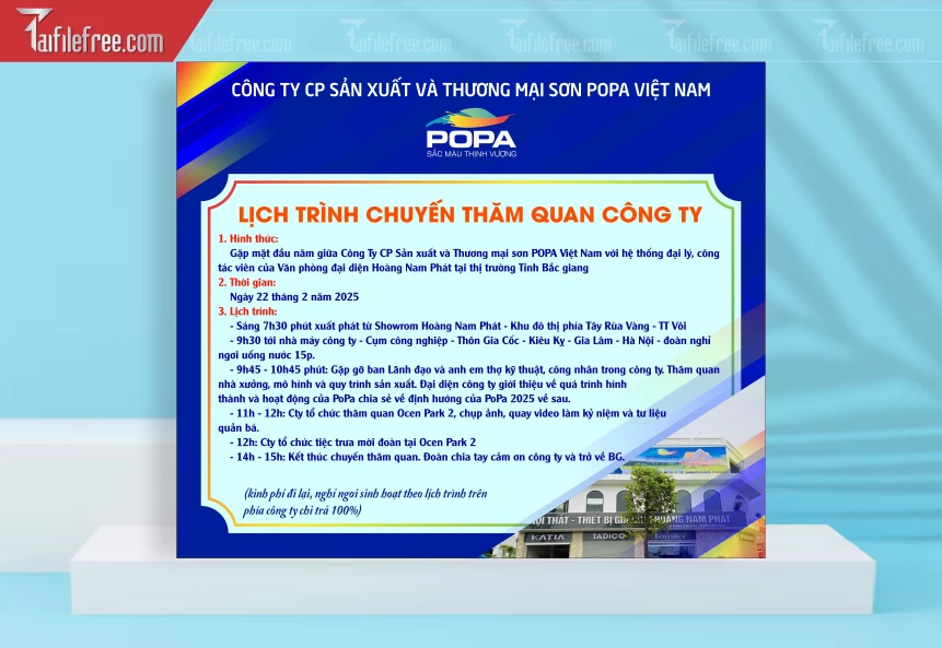 Thư Mời Gặp Mặt Đầu Năm Sơn Popa_TM45