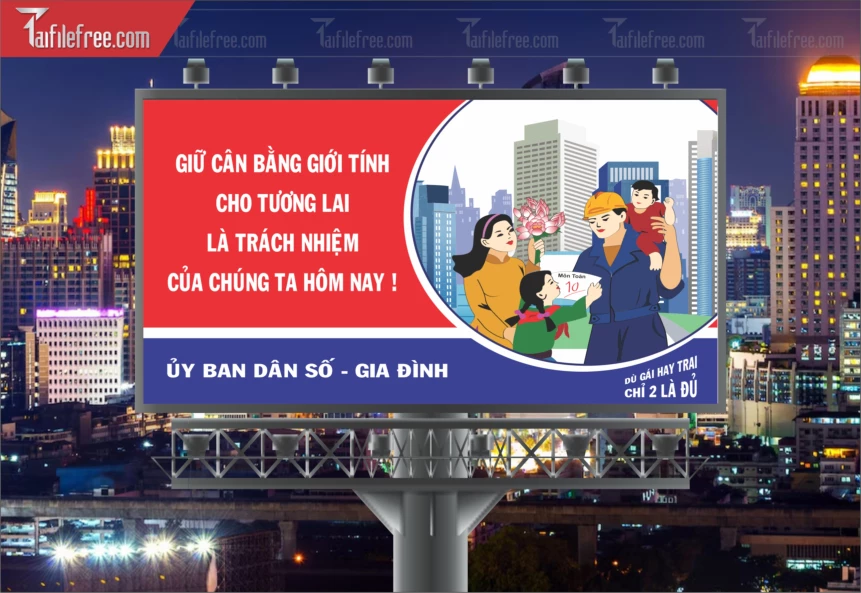 Banner Tuyên Truyền Cân Bằng Giới Tính Xã Hội_TMT35