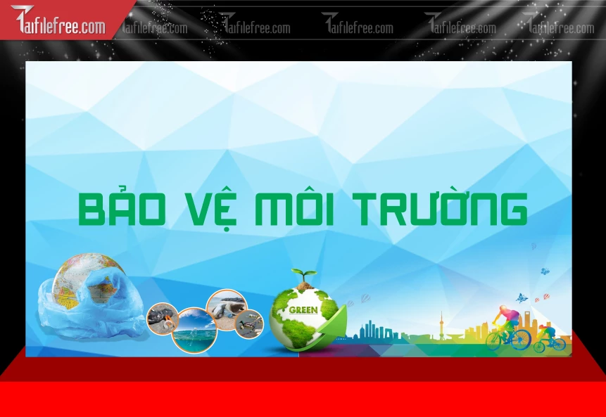 Banner  Bảo Vệ Môi Trường Xanh Sạch Đẹp TMT36