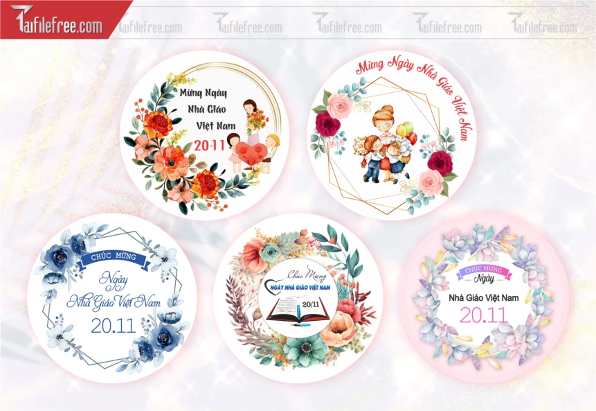 File Tem Nhãn 20/11 Trang Trí Bánh Rau Câu_TN95