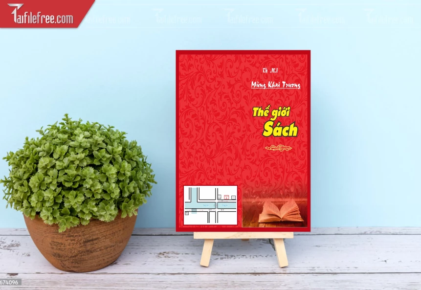 Mẫu Thiết Kế Tờ Rơi Mừng Khai Trương Thế Giới Sách TN98