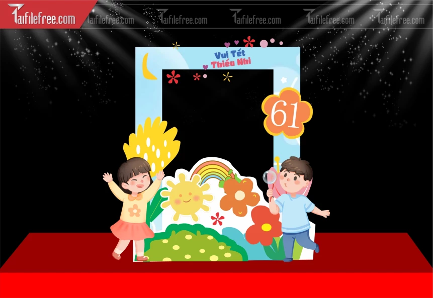 Mẫu Check In Chúc Mừng Ngày Quốc Tế Thiếu Nhi_TNV105