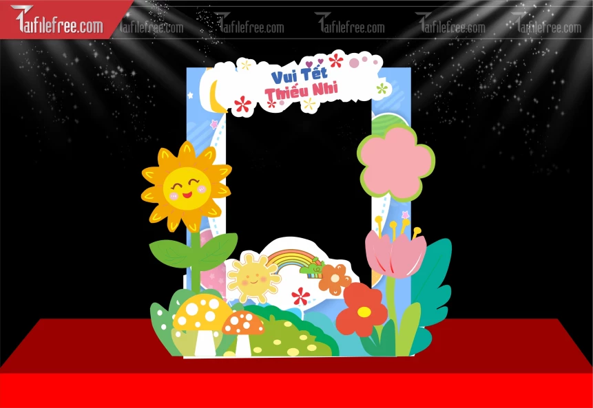 Mẫu Check In Chúc Mừng Ngày Quốc Tế Thiếu Nhi_TNV106