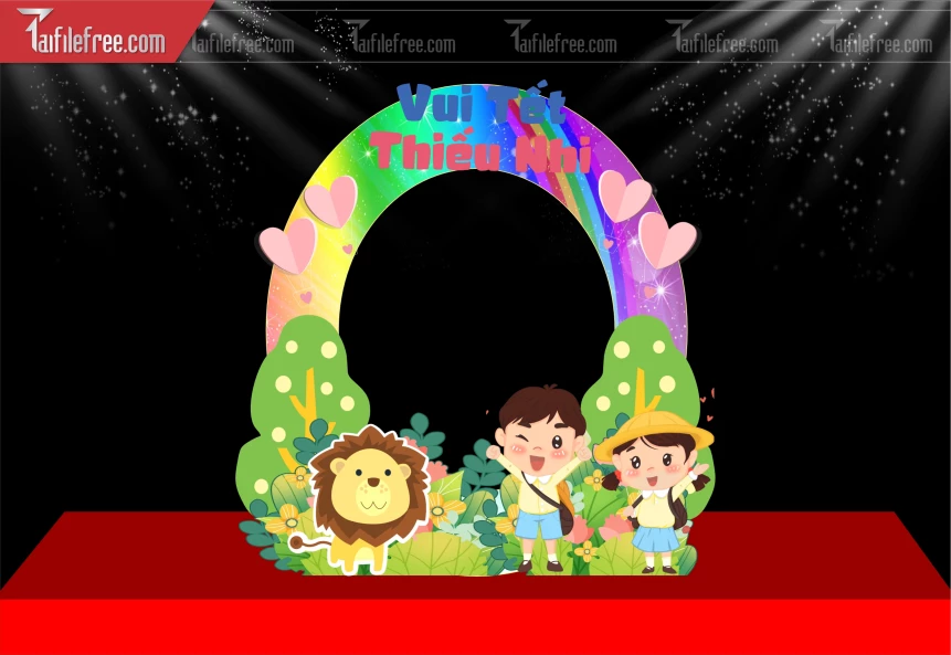 Mẫu Check In Chúc Mừng Ngày Quốc Tế Thiếu Nhi_TNV109