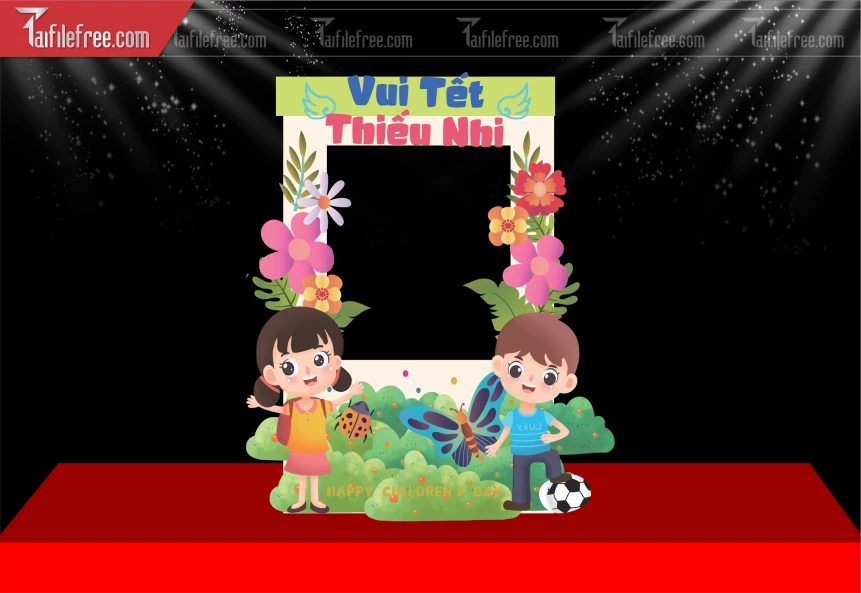 Mẫu Check In Chúc Mừng Ngày Quốc Tế Thiếu Nhi_TNV111