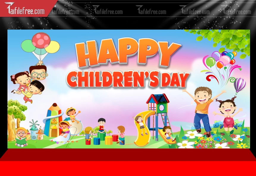 Phông Nền Chúc Mừng Ngày Quốc Tế Thiếu Nhi_TNV95