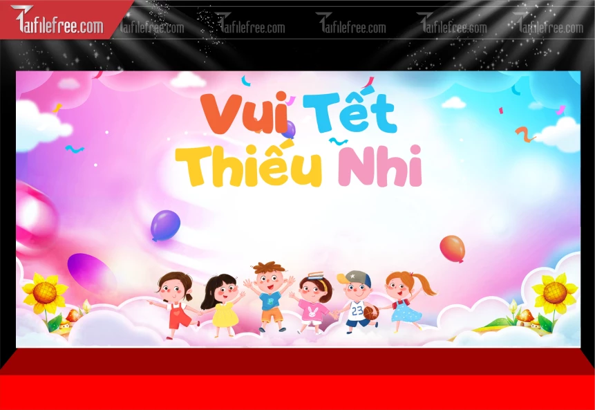 Phông Nền Chúc Mừng Ngày Quốc Tế Thiếu Nhi_TNV98