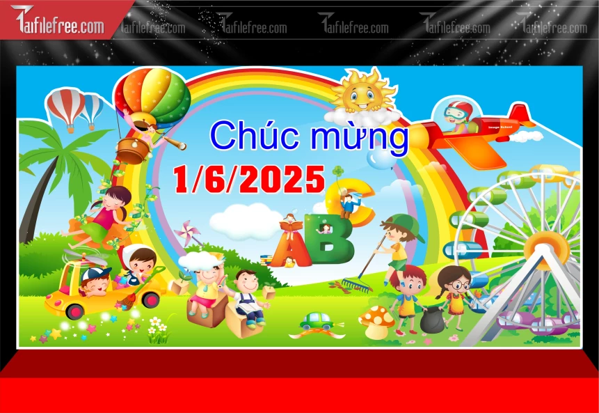 Phông Nền Chúc Mừng Ngày Quốc Tế Thiếu Nhi_TNV99