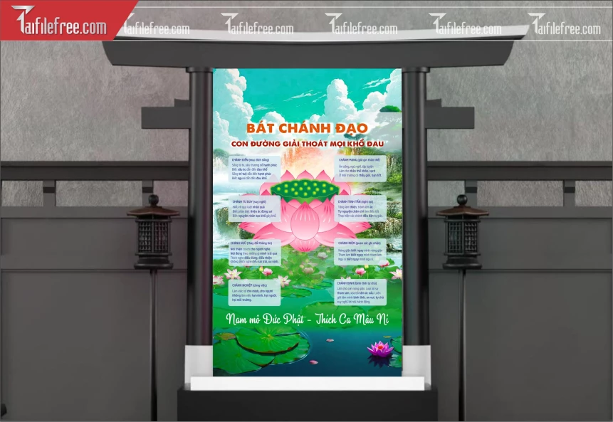 Tranh Phật Giáo Bát Chánh Đạo_TQ78