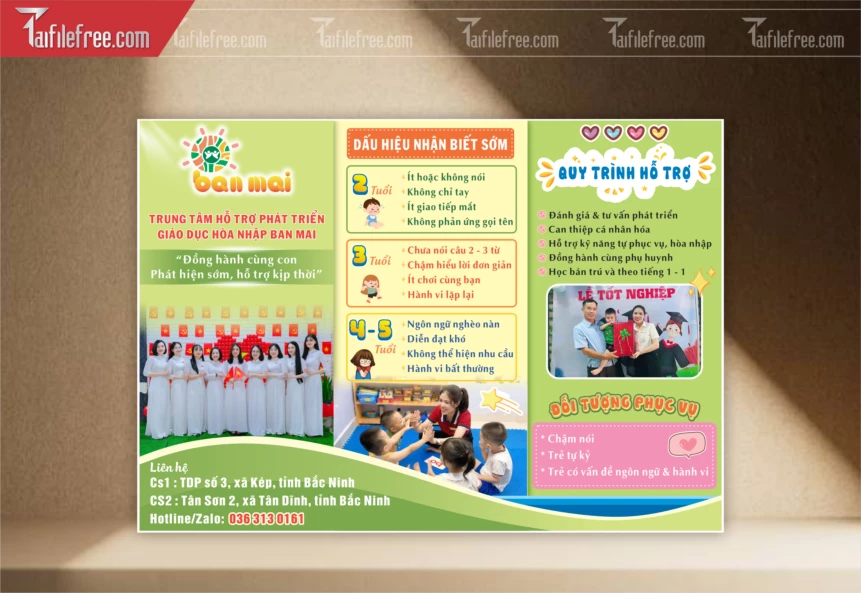 Tờ Rơi Trung Tâm Hỗ Trợ Giáo Dục Phát Triển Hòa Nhập Ban Mai_TR76