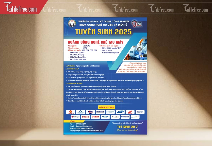 Tờ Rơi Tuyển Sinh Đại Học 2025_TR78