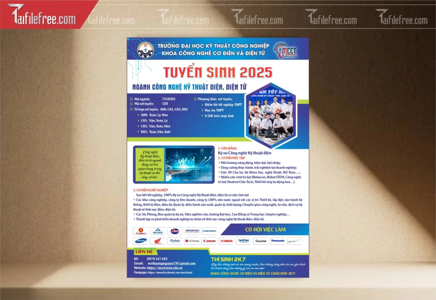 Tờ Rơi Tuyển Sinh Đại Học 2025_TR80