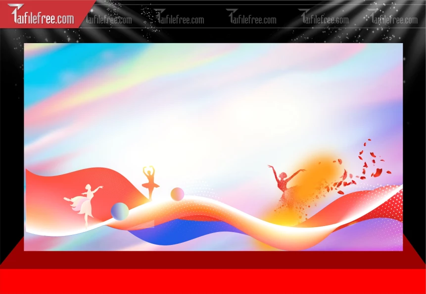 Mẫu Phông Nền Khiêu Vũ Ấn Tượng_TT100