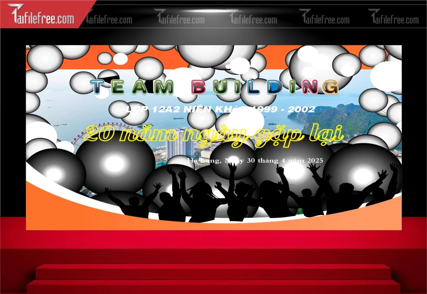 Backdrop Team Building Đẹp, Sôi động Và Chuyên Nghiệp_TT125