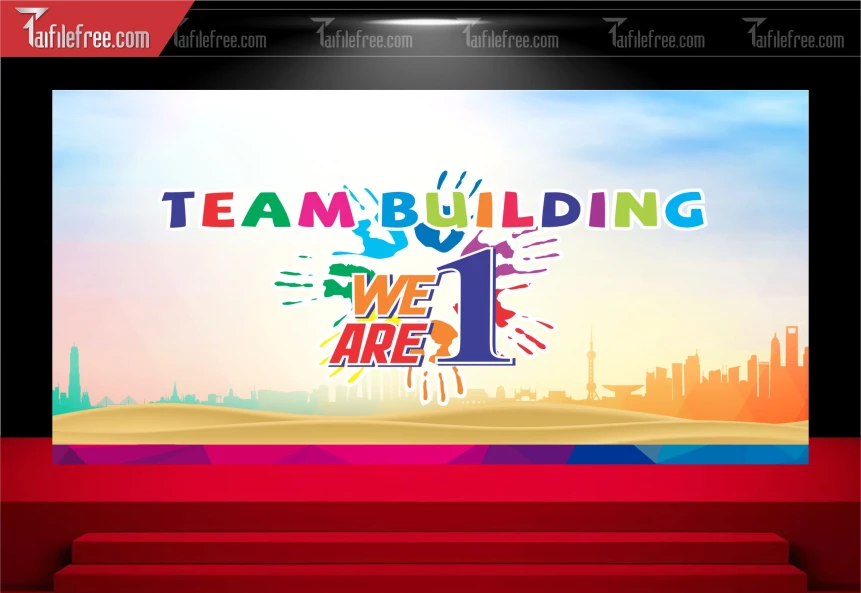 Backdrop Team Building Đẹp, Sôi động Và Chuyên Nghiệp_TT126
