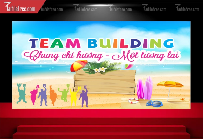 Backdrop Team Building Đẹp, Sôi động Và Chuyên Nghiệp_TT127
