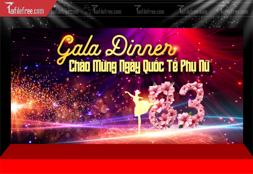 Backdrop Gala Dinner Chào Mừng Ngày 20/10_TT141