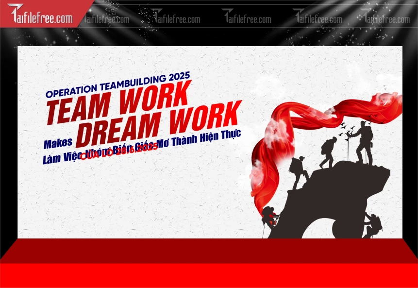 Backdrop Gala Dinner Team Work 20/10_TT145