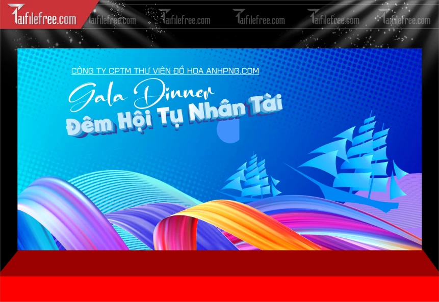 Backdrop Gala Dinner Đêm Hội Tụ Nhân Tài 20/10_TT146