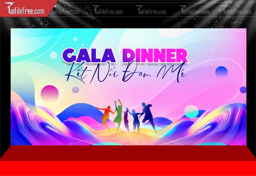 Backdrop Gala Dinner Kết Nối Đam Mê_TT155