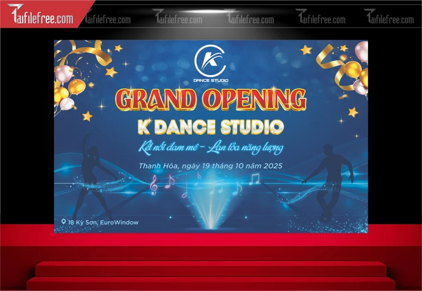 Phông Khai Trương Grand Opening K Dance Studio_TT166