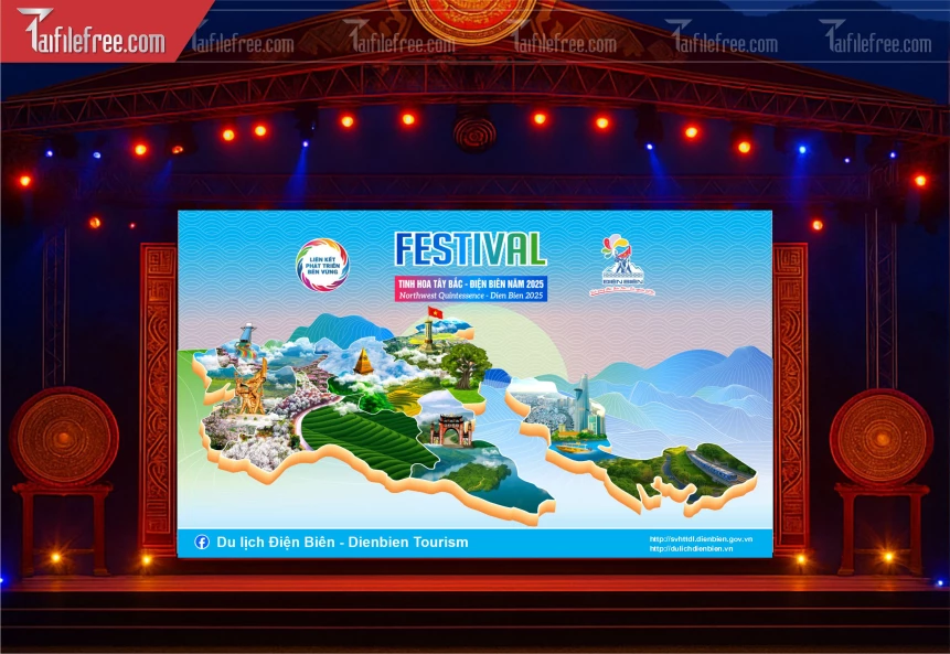 Phông Sân Khấu Lễ Hội Festival Điện Biên Năm 2025_TT167